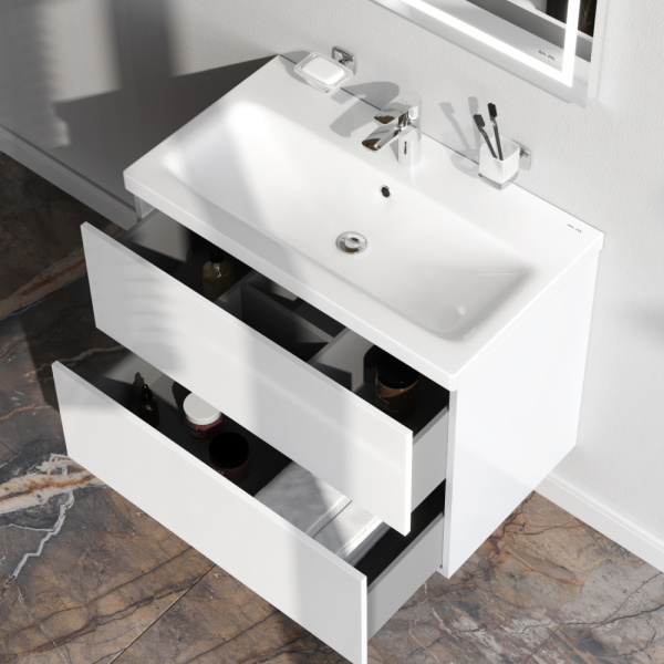 Тумба под раковину Am.Pm Gem 75 см M90FHX07522WG подвесная белая