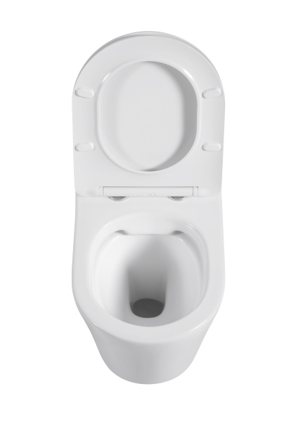 Унитаз подвесной Sapbox Fluso SB7057C1-W безободковый с микролифтом