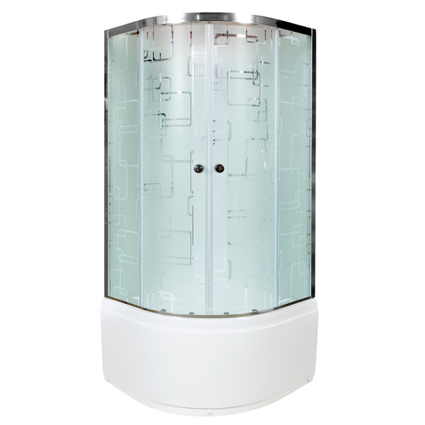 Душевая кабина AvaCan 110x110 EM5011N профиль белый