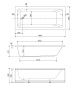 Акриловая ванна пристенная 180x80 см Cezares PLANE SOLO MINI PLANE SOLO MINI-180-80-42-W37 белый Акриловая ванна пристенная 180x80 см Cezares PLANE SOLO MINI PLANE SOLO MINI-180-80-42-W37 белый