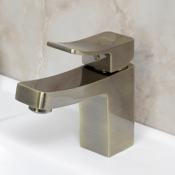 Смеситель для раковины WasserKRAFT Exter 1603 светлая бронза глянцевый